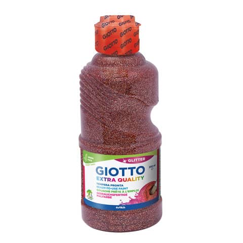 Tempera pronta Giotto glitter in flacone 250 ml bronzo glitterato – F53120700