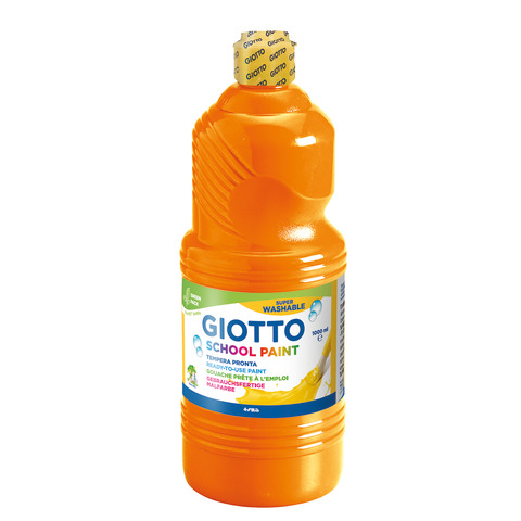 Tempera pronta Giotto School Paint in flacone 1 L arancione – F53550500