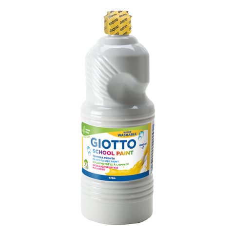 Tempera pronta Giotto School Paint in flacone 1 L bianco – F535501