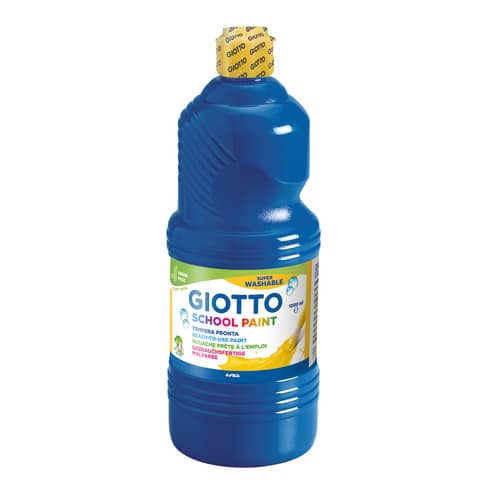 Tempera pronta Giotto School Paint in flacone 1 L blu oltremare – F53551700