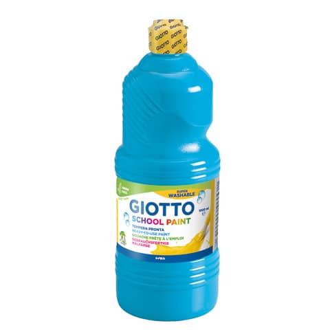 Tempera pronta Giotto School Paint in flacone 1 L ciano – F535515
