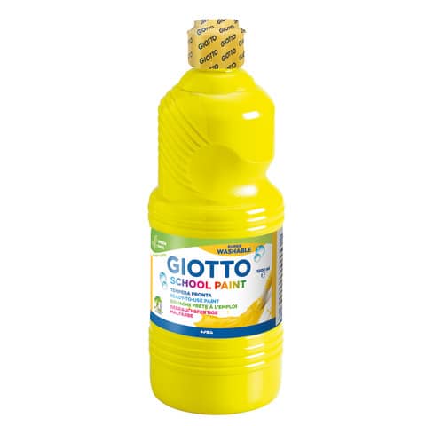 Tempera pronta Giotto School Paint in flacone 1 L giallo – F535502