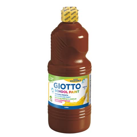 Tempera pronta Giotto School Paint in flacone 1 L marrone – F535528
