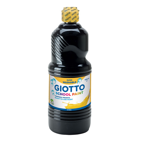 Tempera pronta Giotto School Paint in flacone 1 L nero – F535524