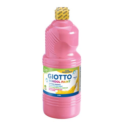 Tempera pronta Giotto School Paint in flacone 1 L rosa – F535506