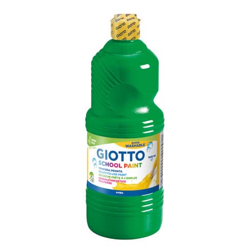 Tempera pronta Giotto School Paint in flacone 1 L verde – F535512