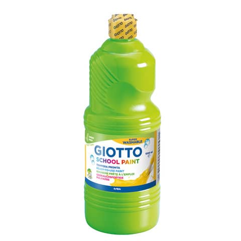 Tempera pronta Giotto School Paint in flacone 1 L verde cinabro – F535511