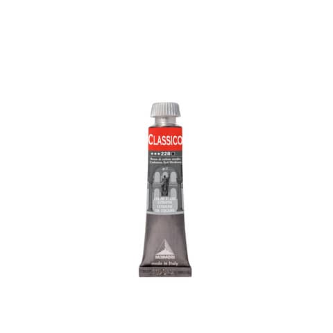 Colore a olio Maimeri extrafine in tubetto 20 ml rosso cadmio medio – M0302228