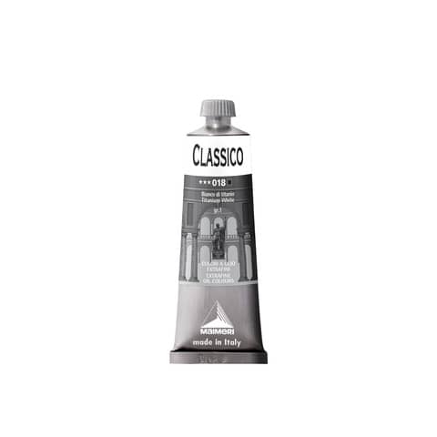Colore a olio Maimeri extrafine in tubetto 60 ml bianco di titanio – M0306018