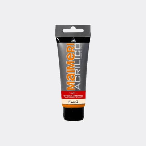 Colore acrilico Maimeri in tubetto 75 ml arancio fluo – M0916051