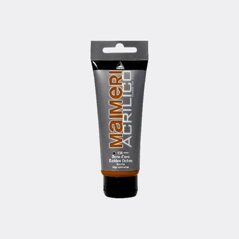 Colore acrilico Maimeri in tubetto 75 ml ocra d’oro – M0916134