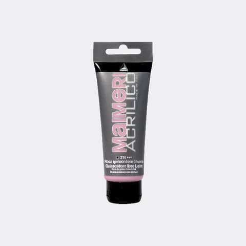 Colore acrilico Maimeri in tubetto 75 ml rosa di Quinacridone chiaro – M0916214