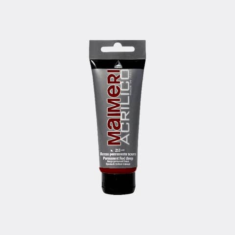 Colore acrilico Maimeri in tubetto 75 ml rosso permanente scuro – M0916253