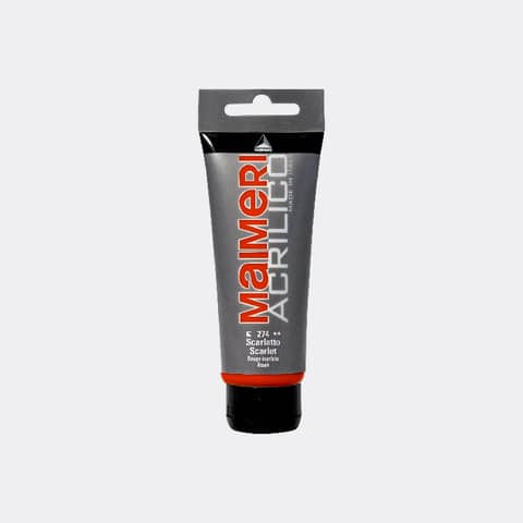 Colore acrilico Maimeri in tubetto 75 ml scarlatto – M0916274