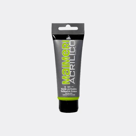 Colore acrilico Maimeri in tubetto 75 ml verde giallastro – M0916323