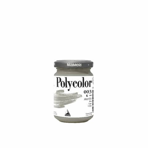 Colore vinilico fine Maimeri in vasetto 140 ml argento – M1220003