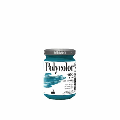 Colore vinilico fine Maimeri in vasetto 140 ml ciano – M1220400