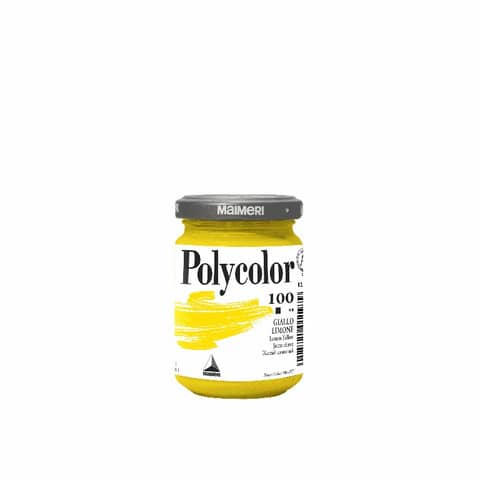 Colore vinilico fine Maimeri in vasetto 140 ml giallo limone – M1220100