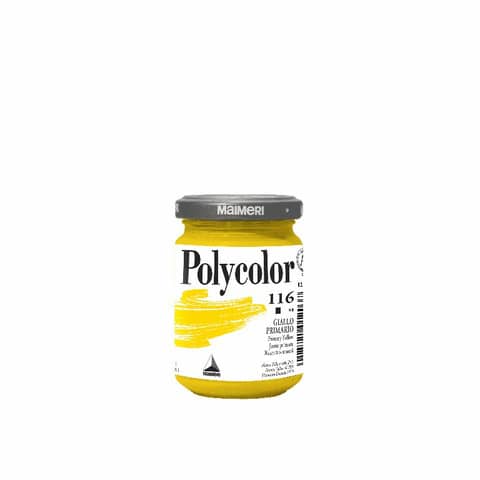 Colore vinilico fine Maimeri in vasetto 140 ml giallo primario – M1220116
