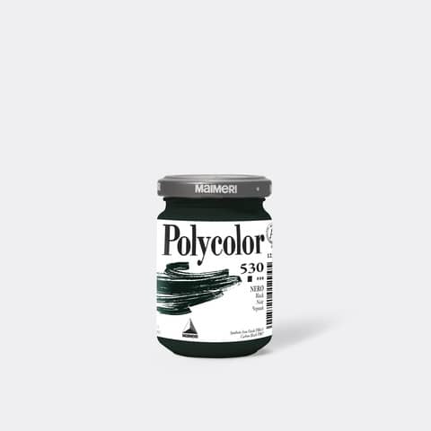 Colore vinilico fine Maimeri in vasetto 140 ml nero – M1220530