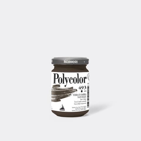 Colore vinilico fine Maimeri in vasetto 140 ml terra d’ombra naturale – M1220493