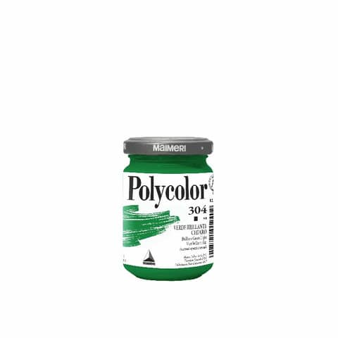 Colore vinilico fine Maimeri in vasetto 140 ml verde brillante chiaro – M1220304