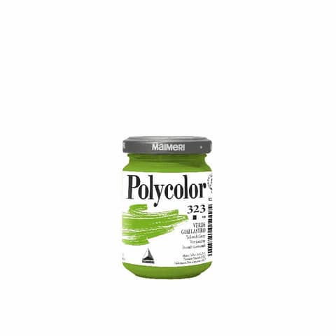 Colore vinilico fine Maimeri in vasetto 140 ml verde giallastro – M1220323