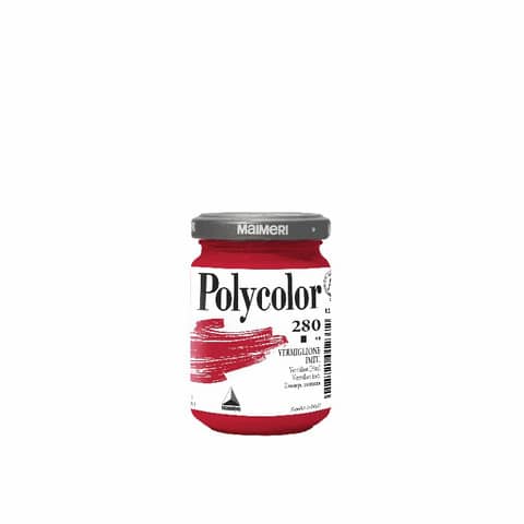Colore vinilico fine Maimeri in vasetto 140 ml vermiglione – M1220280