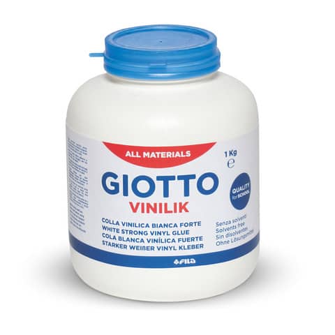 Colla vinilica forte Giotto Vinilik in barattolo 1 kg – colore bianco – F543000