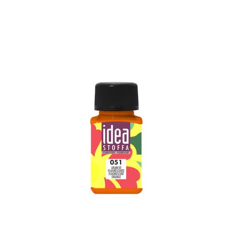 Colore per tessuti Maimeri Idea Stoffa in flacone 60 ml arancio fluo – M5014051