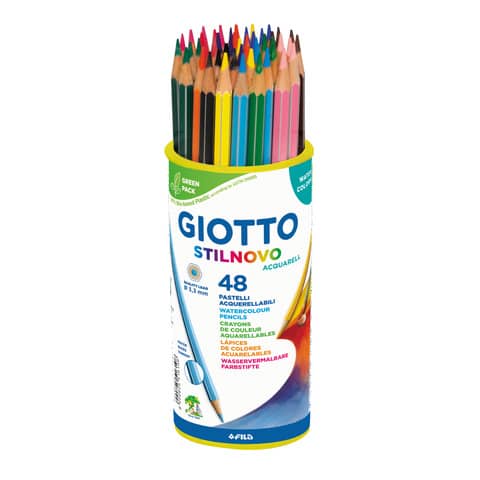 Matite acquerellabili Giotto Stilnovo in conf. 48 colori assortiti water colors – F516100