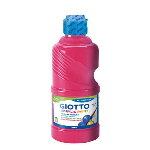 Tempera acrilica Giotto in flacone da 250 ml magenta – F53401000