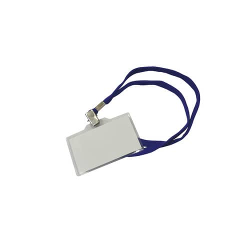 Cordoncini con clip in metallo – 30 cm blu – conf. 50 pz – 155Y