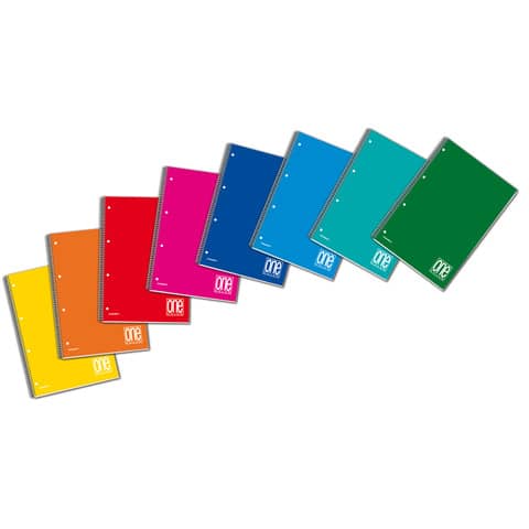 Blocco spiralato One Color A4+ 80 g/m² – 60 ff con fori microperforati – 4M – 1154