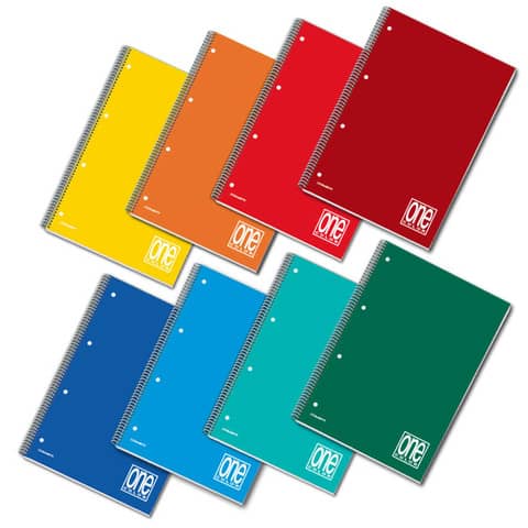 Quaderno spiralato One Color A5 – 80 g/m² – 60 ff – 4M – 1147