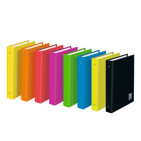 Raccoglitore ad anelli One Color 4 anelli Ø 30 mm – formato A4 colori assortiti – 2400