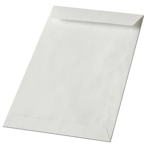 Busta a sacco Blasetti Kraft bianco non gommata 60 g/m2 in conf. 1000 buste 130×180 mm – 311