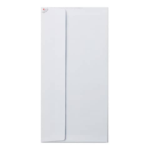 Busta bianca Blasetti Strip Zip 90 g/m² in conf. 25 buste 110×230 mm 548