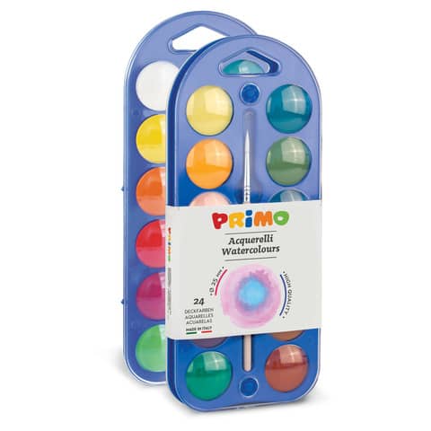 Acquerelli Primo Ø 25 mm in conf. da 24 colori assortiti – 111A24B