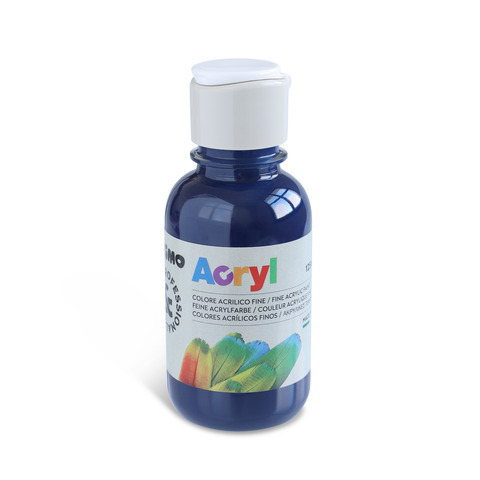 Colore acrilico Primo in bottiglia PET con tappo dosatore 125 ml – 521 blu notte – 402TA125521