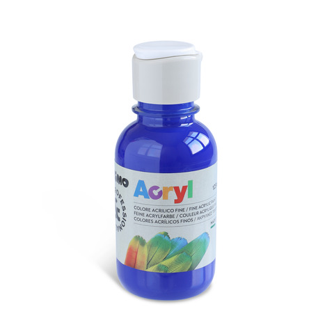 Colore acrilico Primo in bottiglia PET con tappo dosatore 125 ml – 500 blu oltremare – 402TA125500