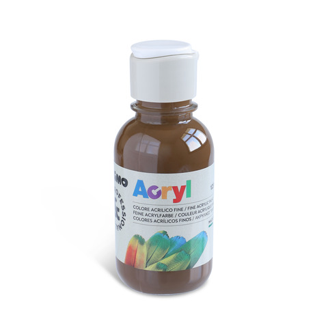 Colore acrilico Primo in bottiglia PET con tappo dosatore 125 ml – 745 ombra naturale – 402TA125745