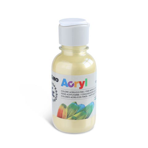 Colore acrilico Primo in bottiglia PET con tappo dosatore 125 ml – 920 oro – 402TA125920