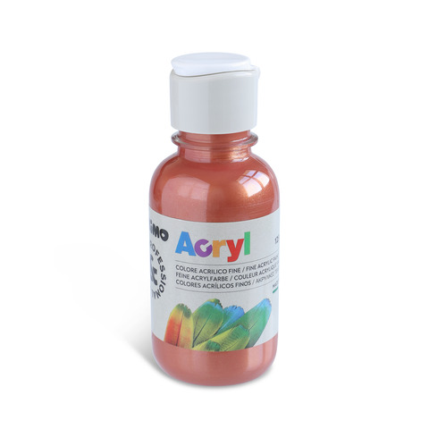 Colore acrilico Primo in bottiglia PET con tappo dosatore 125 ml – 930 rame – 402TA125930