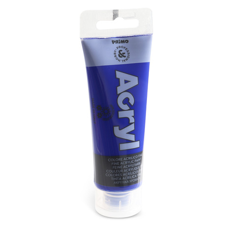Colore acrilico Primo in tubetto in polietilene 75 ml – 500 blu oltremare 420TA75500N