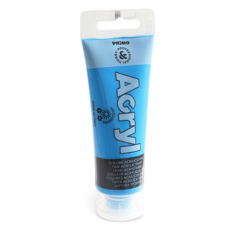 Colore acrilico Primo in tubetto in polietilene 75 ml  – 501 ciano 420TA75501