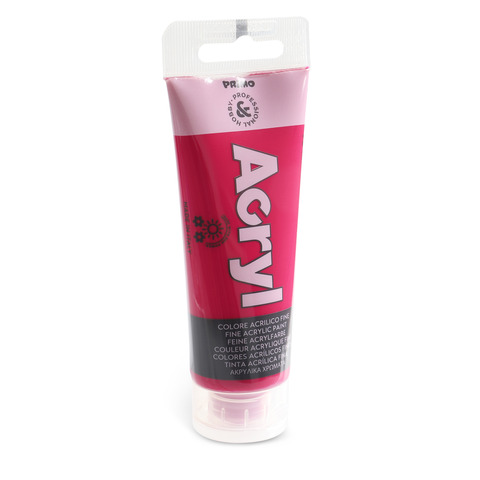 Colore acrilico Primo in tubetto in polietilene 75 ml – 301 magenta 420TA75301