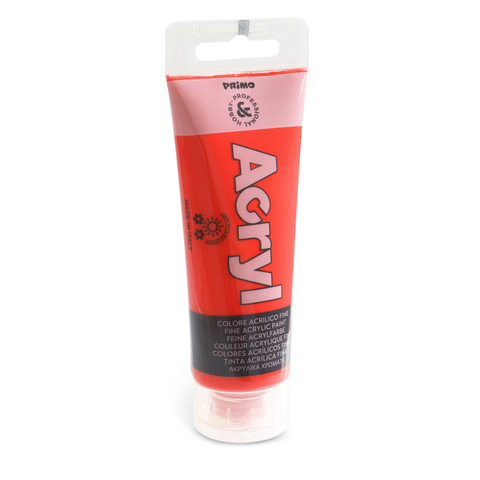 Colore acrilico Primo in tubetto in polietilene 75 ml – 300 rosso vermiglio 420TA75300