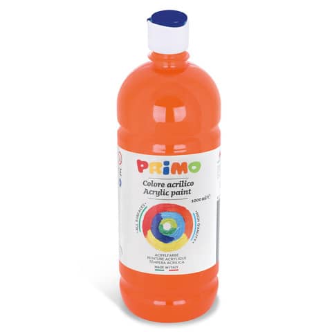 Colore acrilico Primo in bottiglia con tappo dosatore 1000 ml – 250 arancione 404TA1000250