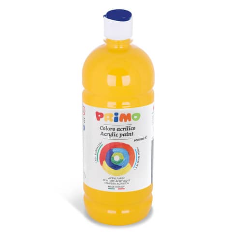 Colore acrilico Primo in bottiglia con tappo dosatore 1000 ml – 201 giallo 404TA1000201